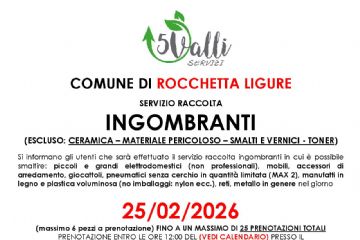 Raccolta  Ingombranti ANNO 2025